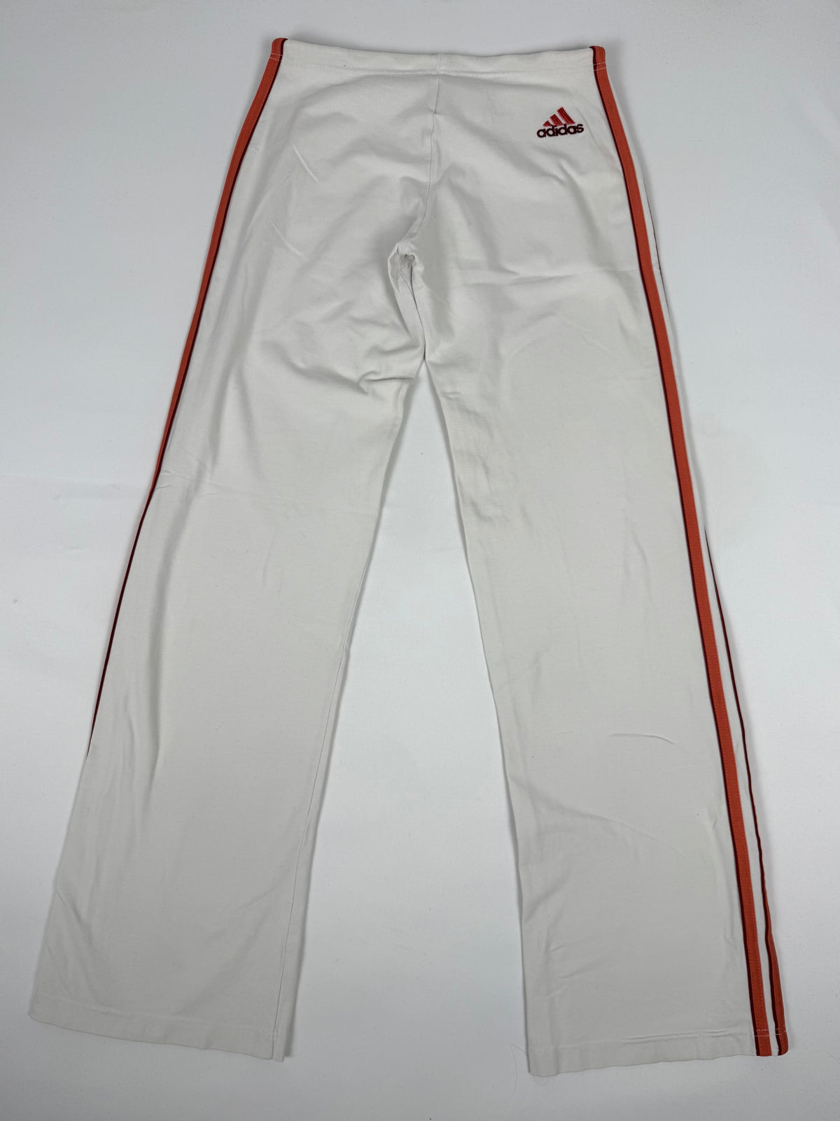 White low rise joggers pants (S)