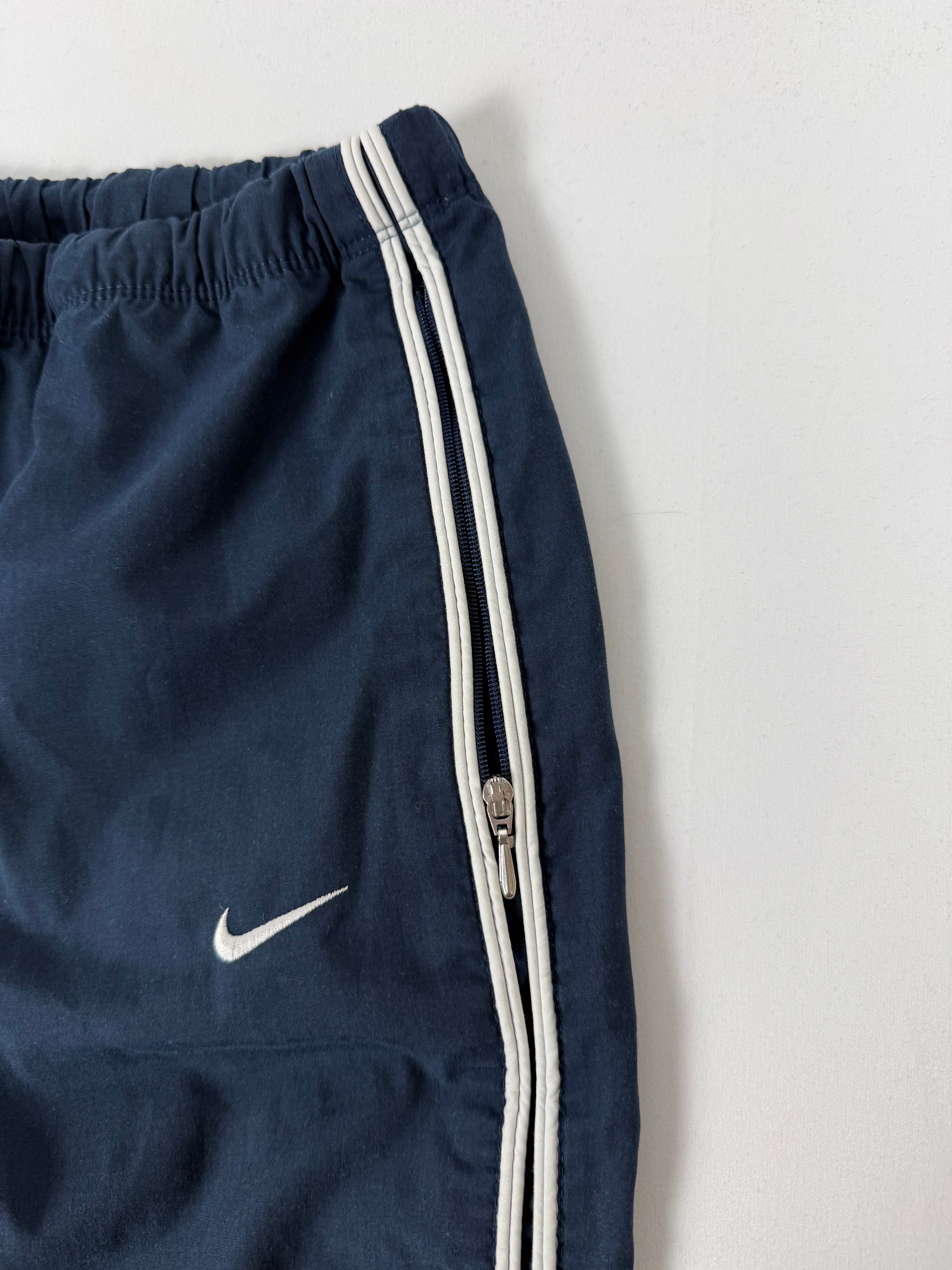 Navy low rise baggy pants (M)