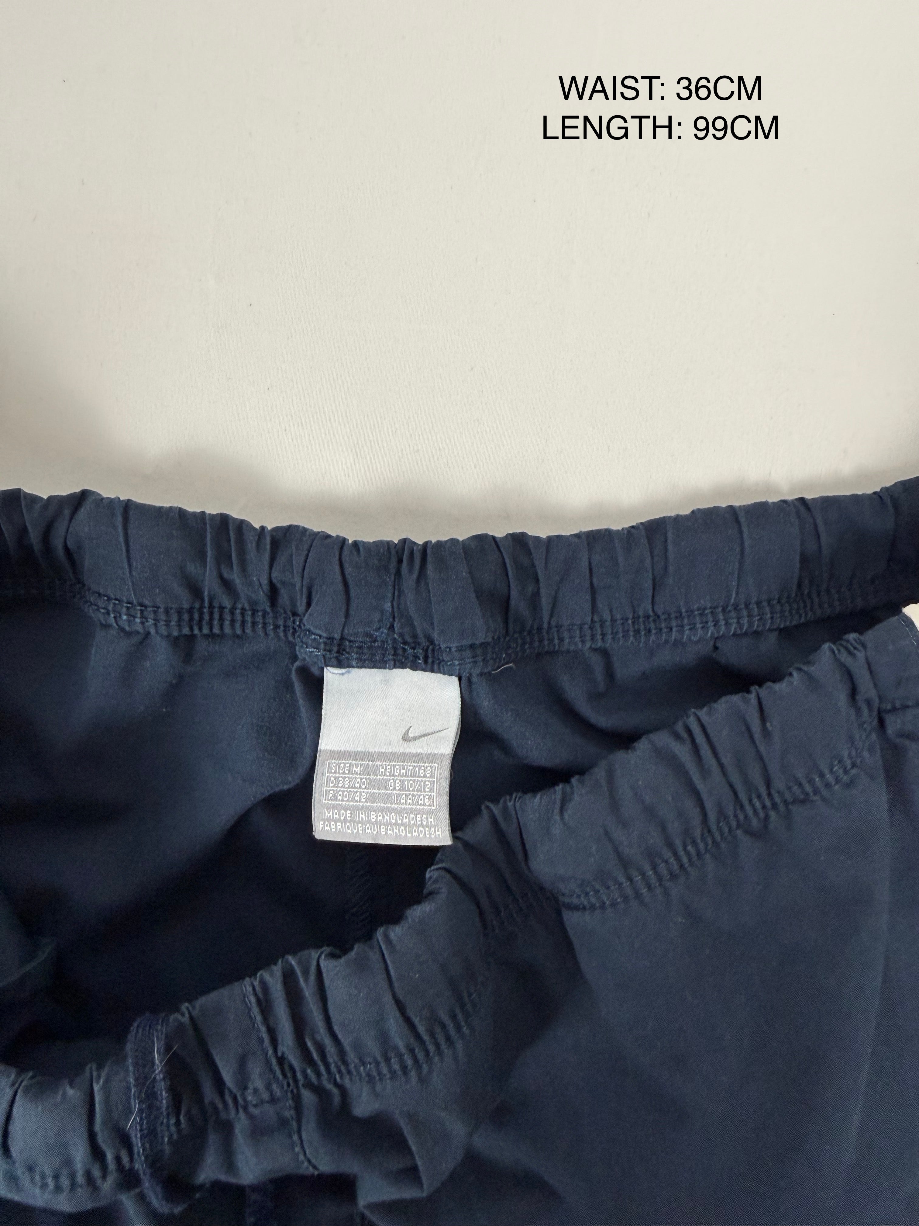 Navy low rise baggy pants (M)