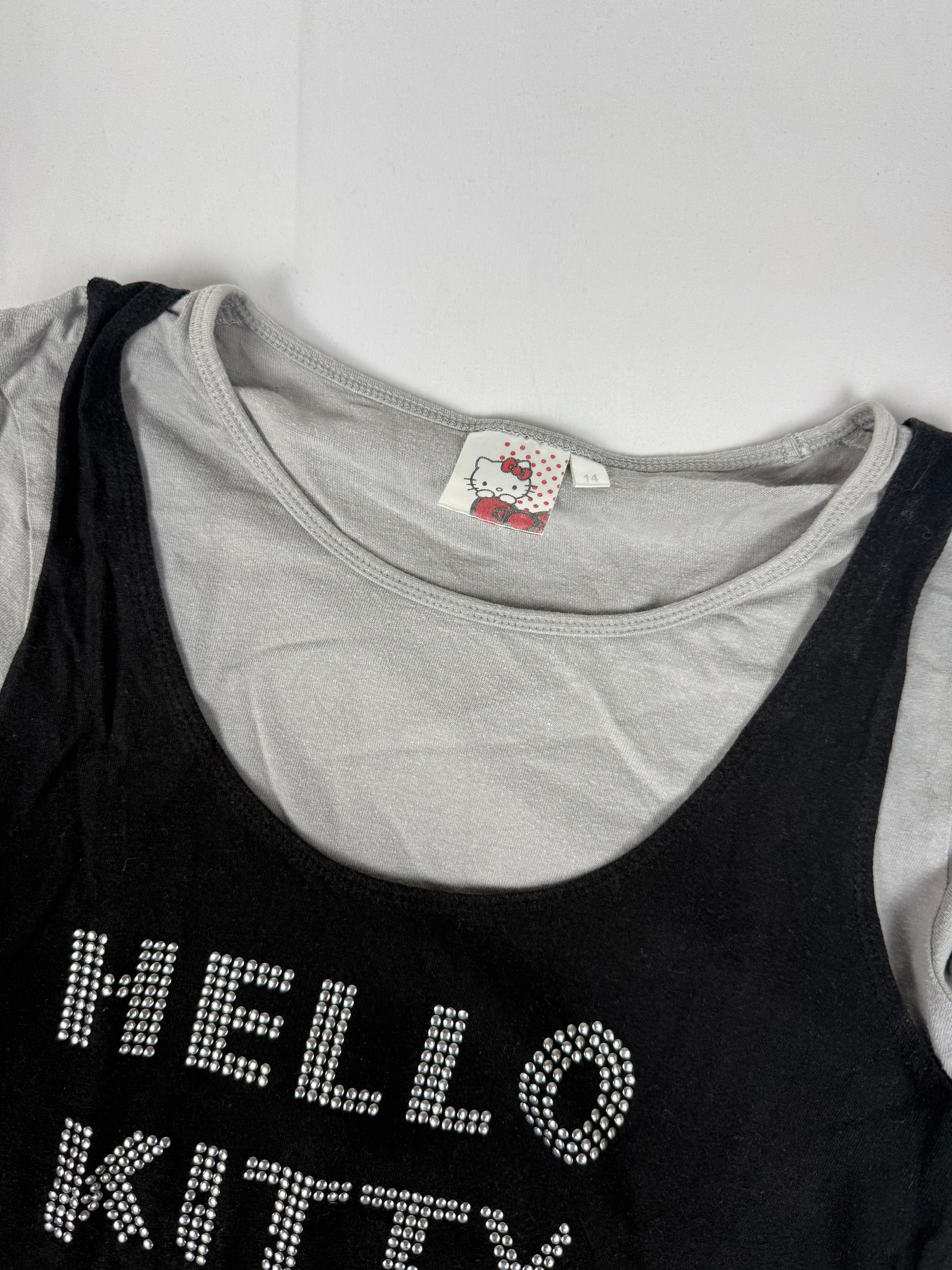 Black cotton long sleeves top (S/M)