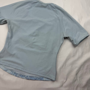 Baby blue graphic swoosh logo tee (S/M)