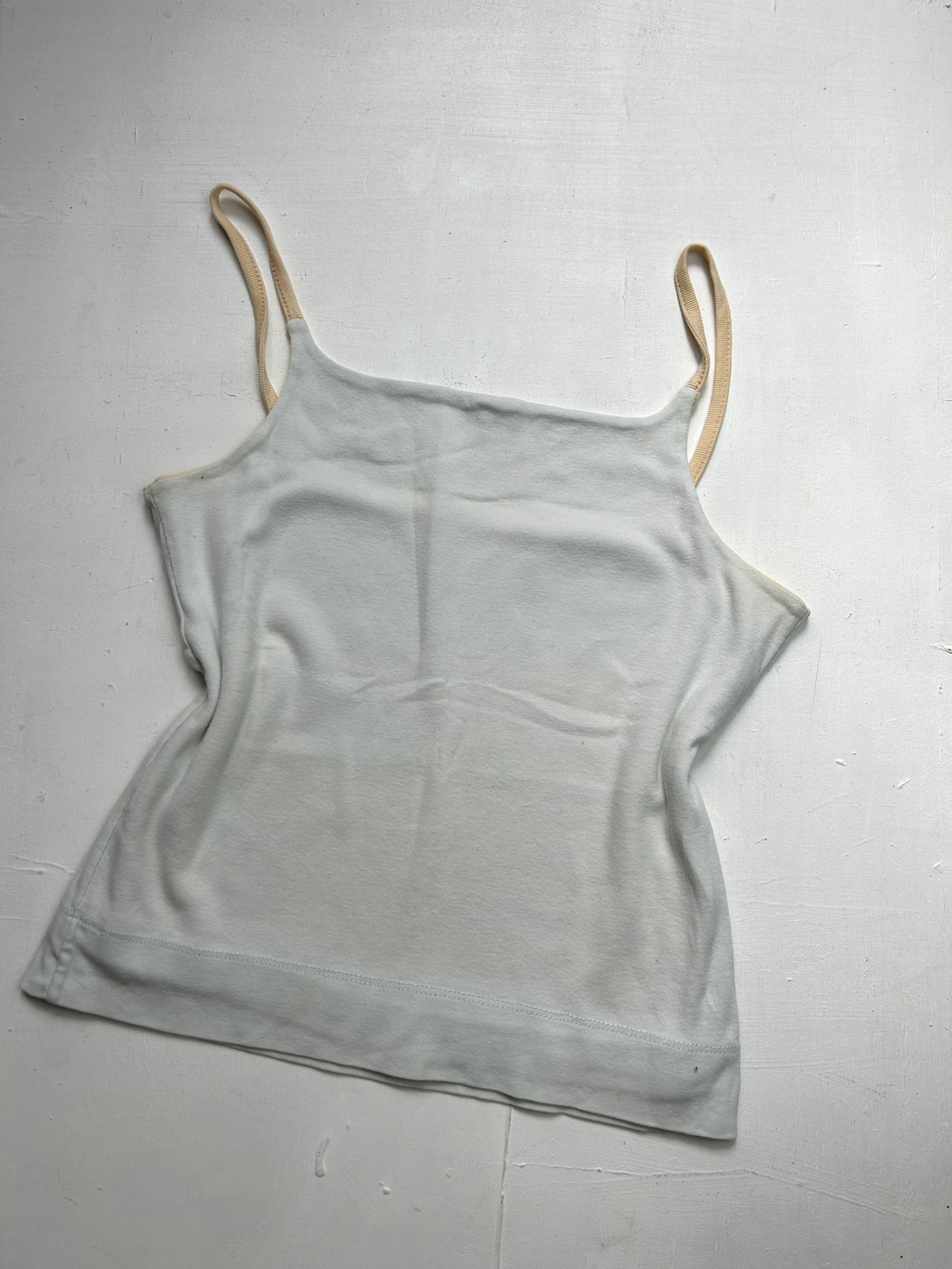 Baby blue/ beige cami top (S/M)