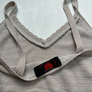 Beige knitted cami top (S)