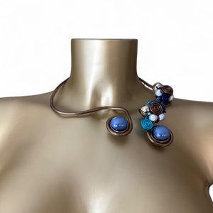 Rigid multiway boho necklace