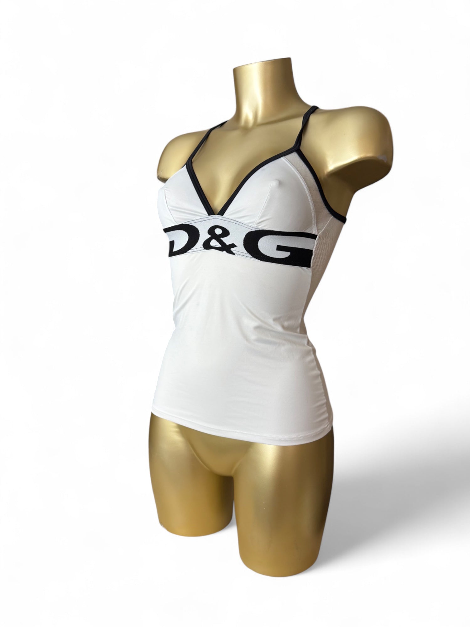 White lycra tank top (XS)