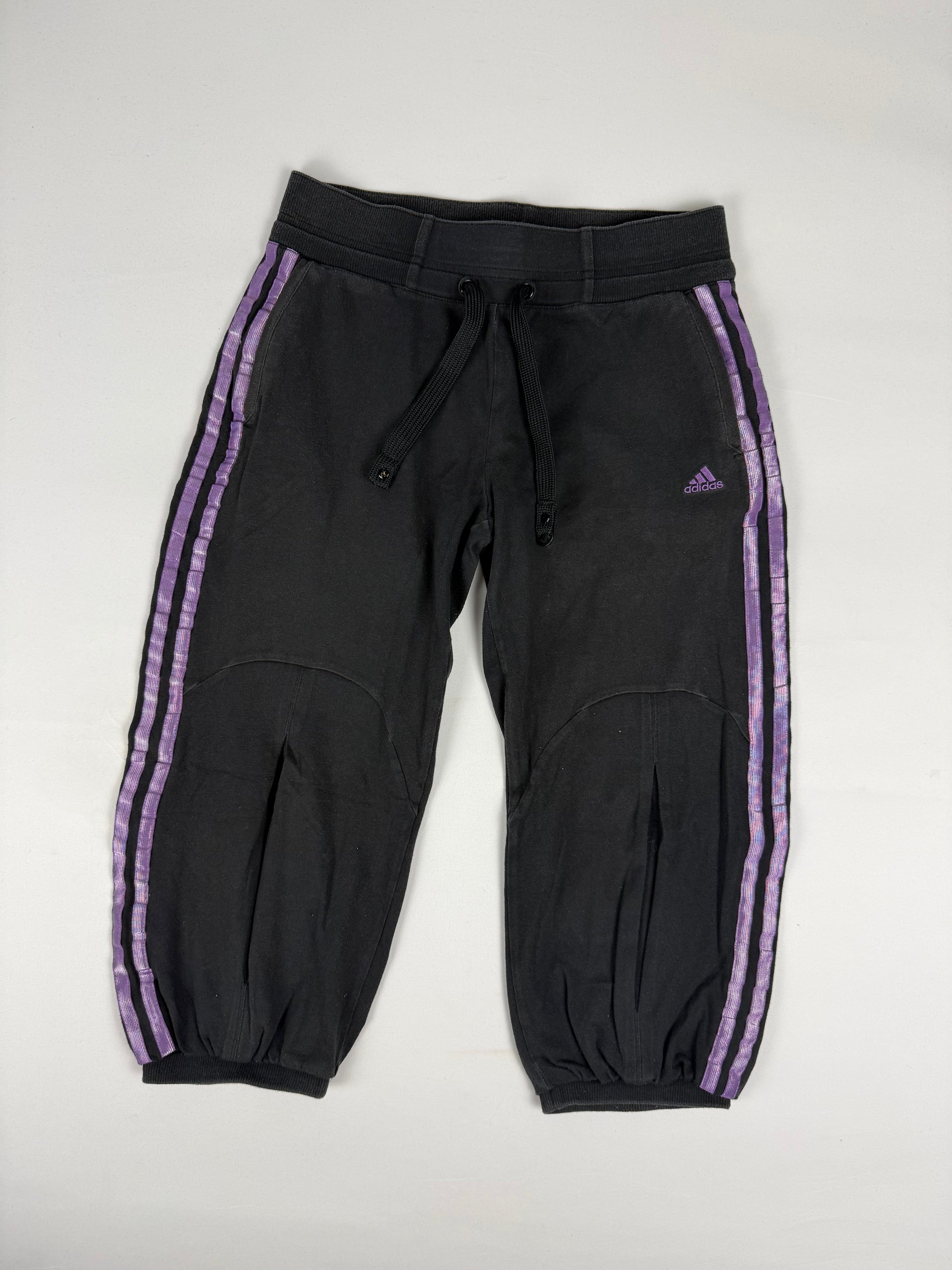 Black & purple activewear capri pants (M)
