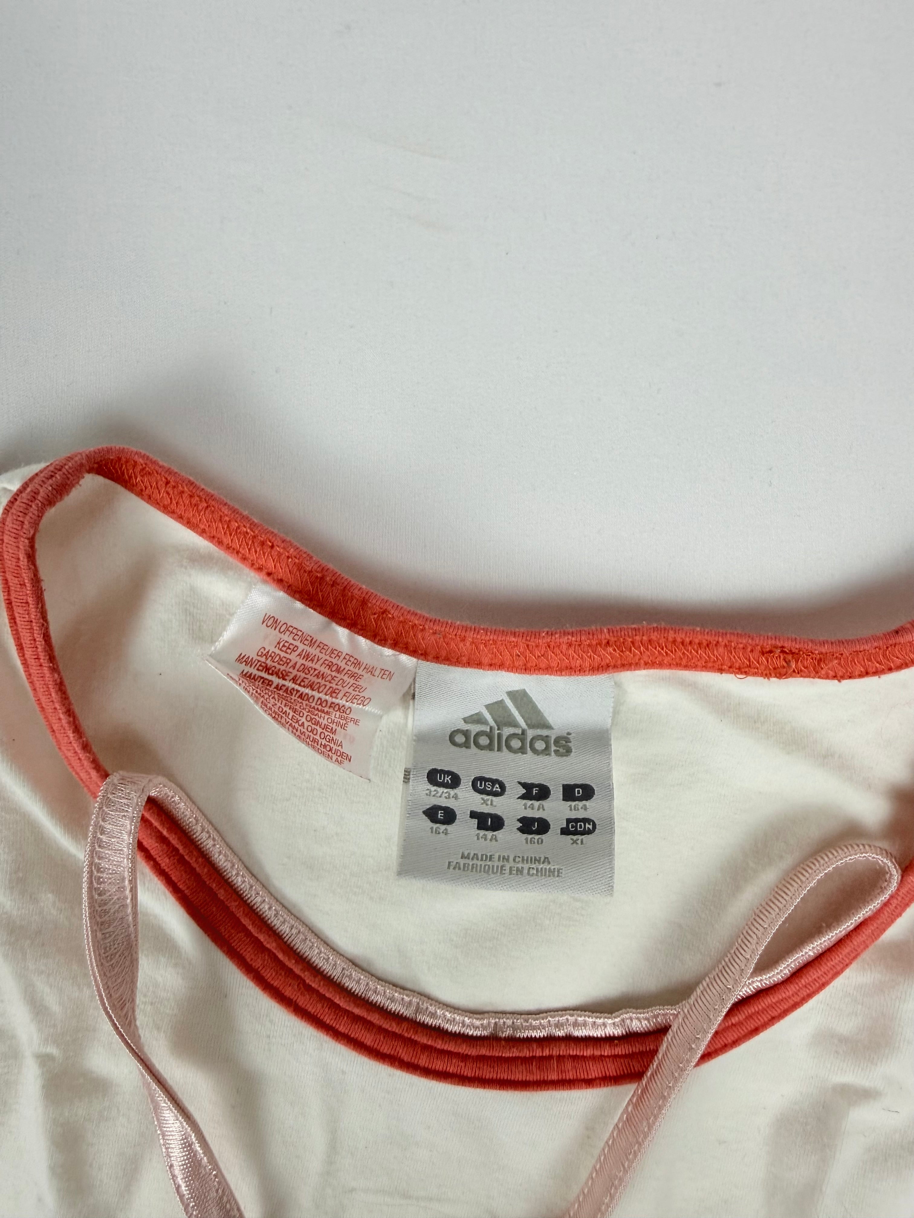 White cotton activewear top (S)