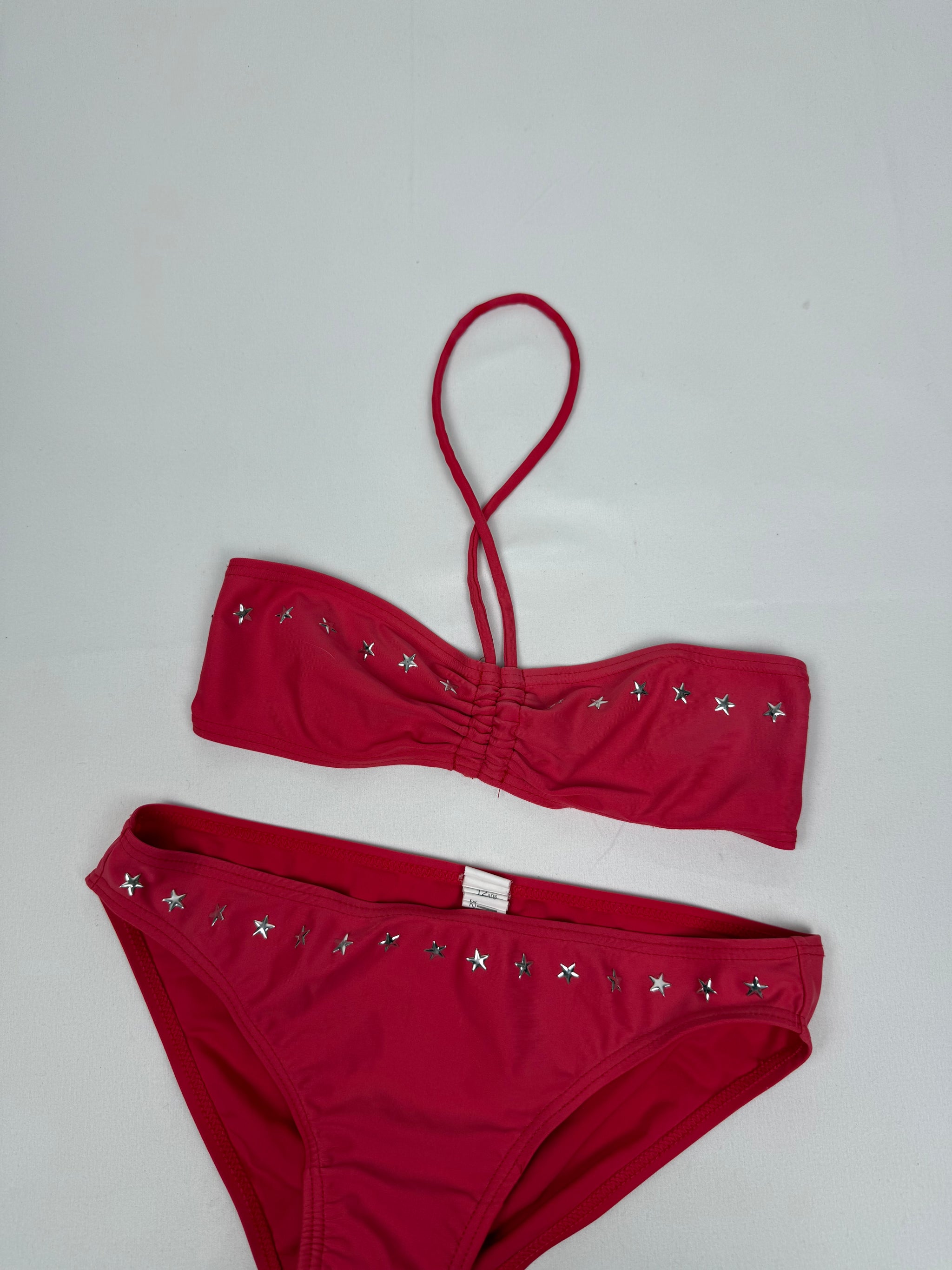 Red low rise bikini set (XS)
