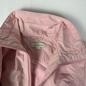 Baby pink zip up biker jacket (L)