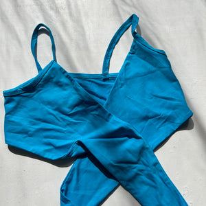 Tie up blue crop cami top 90s y2k vintage (S/M)