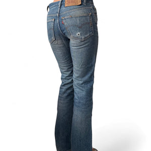 Blue 501  mid waist denim pants (XS)