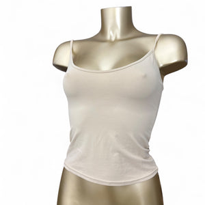 Beige lycra tight fit cami top (S/M)