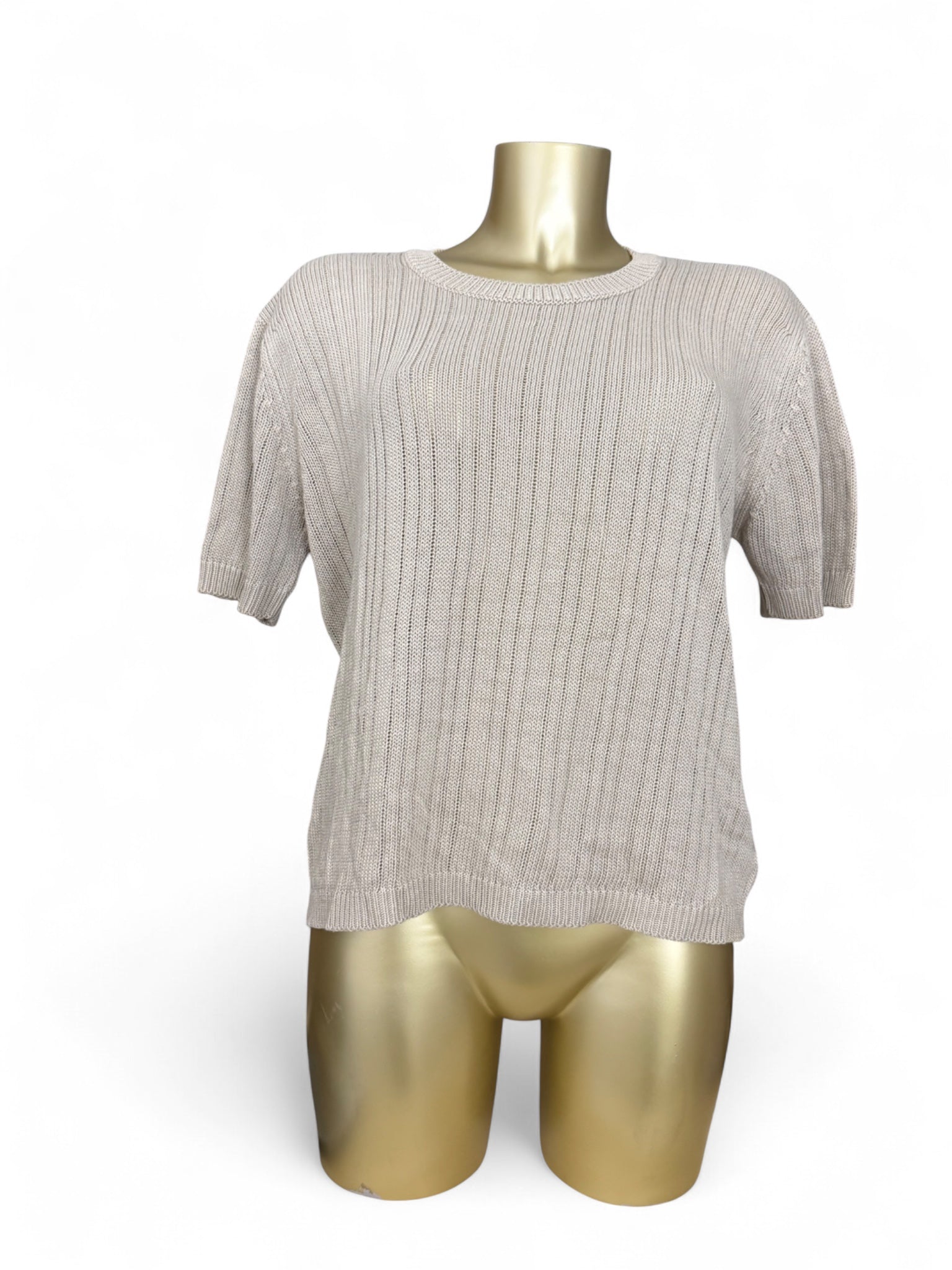 Beige knitted tee (5XL)