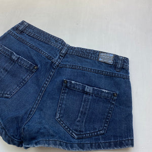 Navy denim low rise mini short (XS)