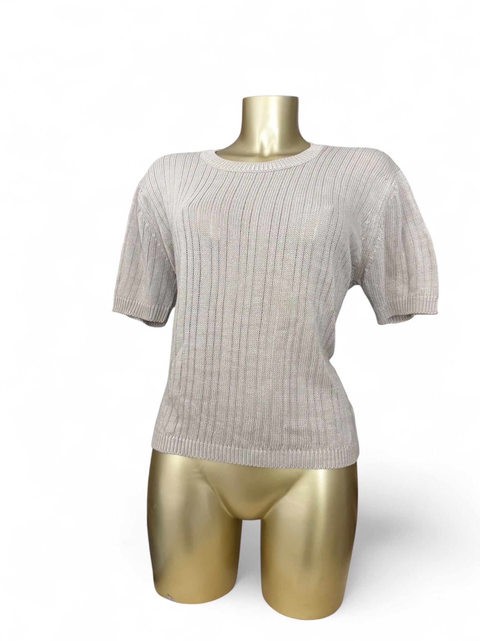 Beige knitted tee (5XL)