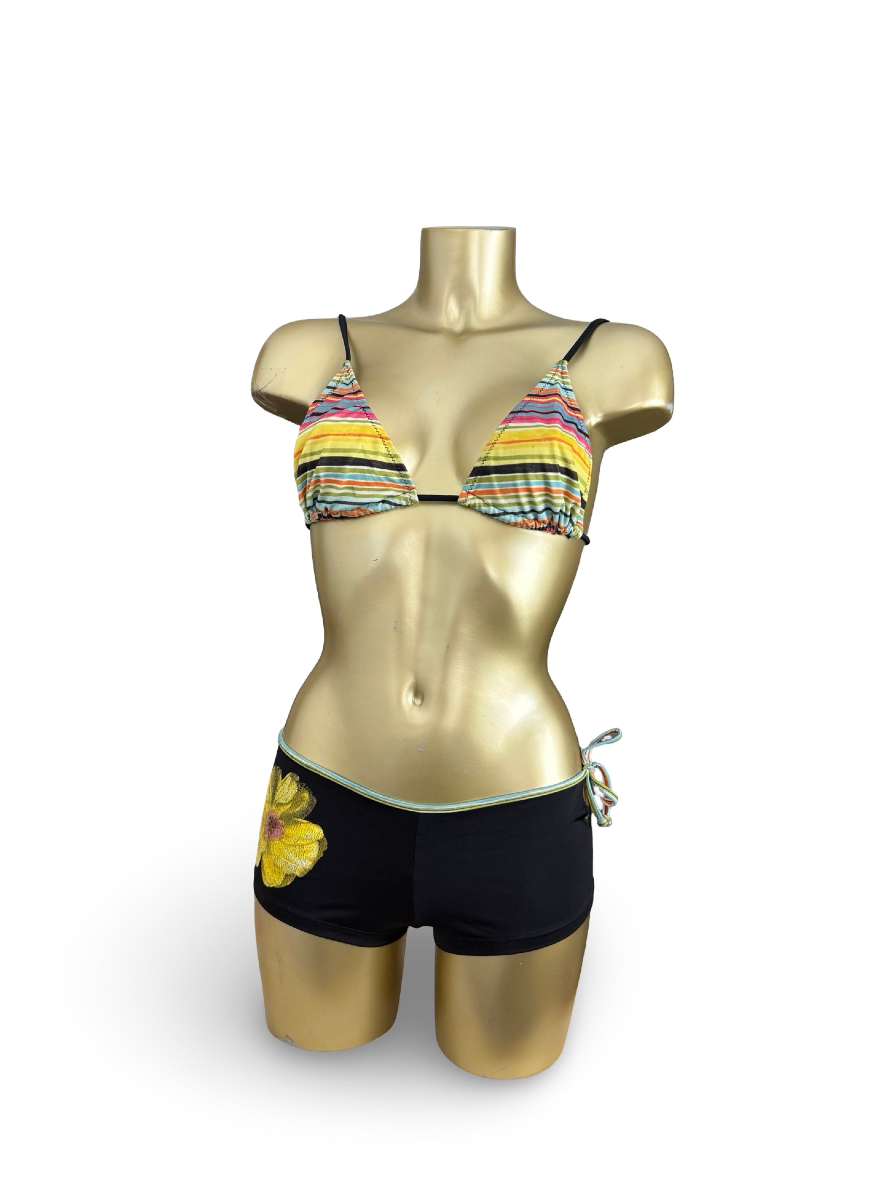 Multicolor shorty bikini set (M)