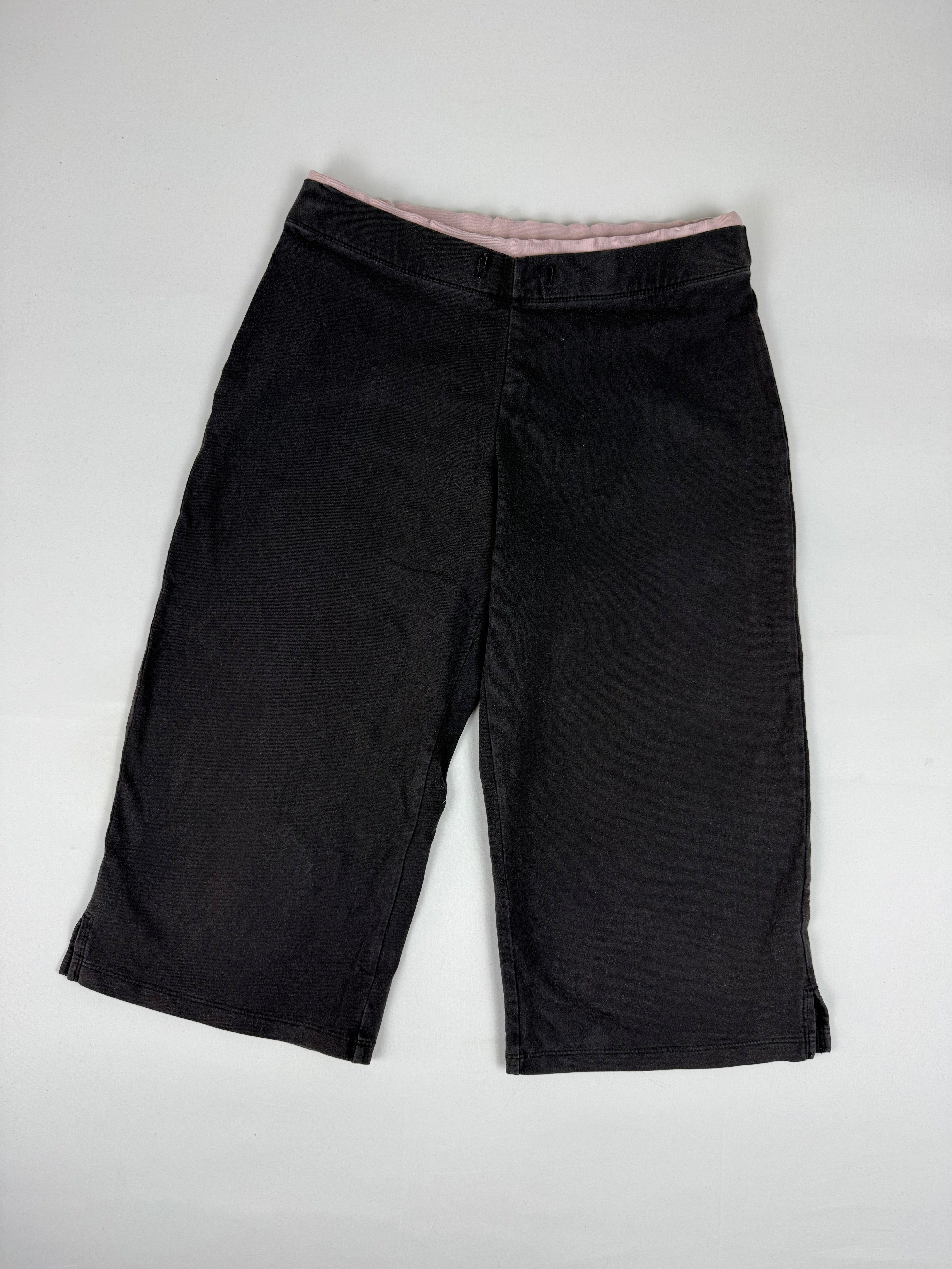 Grey cotton baggy capri pants (M)