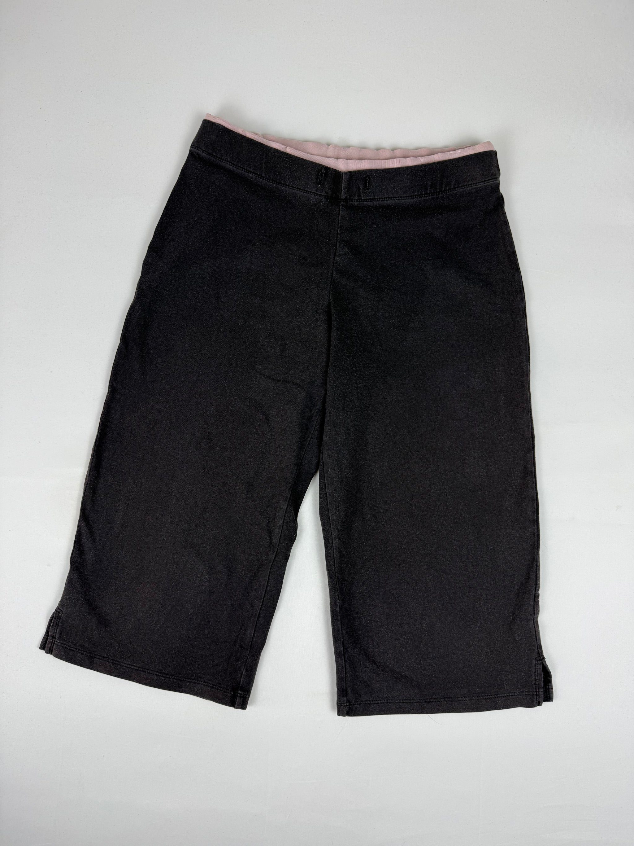 Grey cotton baggy capri pants (M)