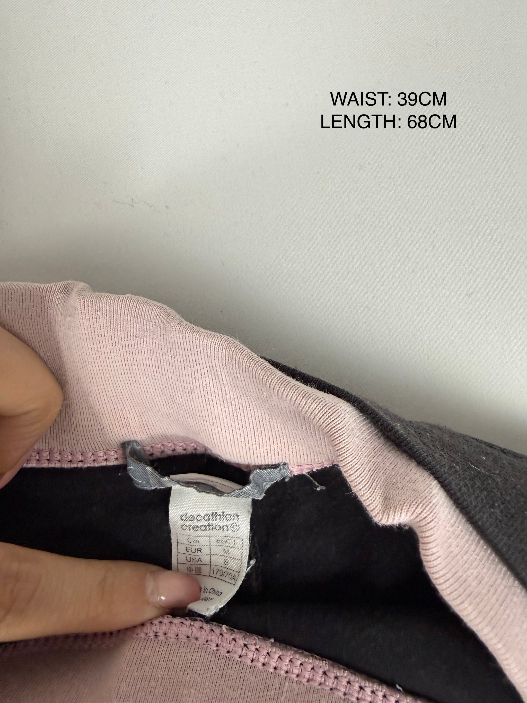 Grey cotton baggy capri pants (M)