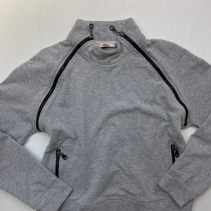 Grey zip up sweatshirt (S/M)