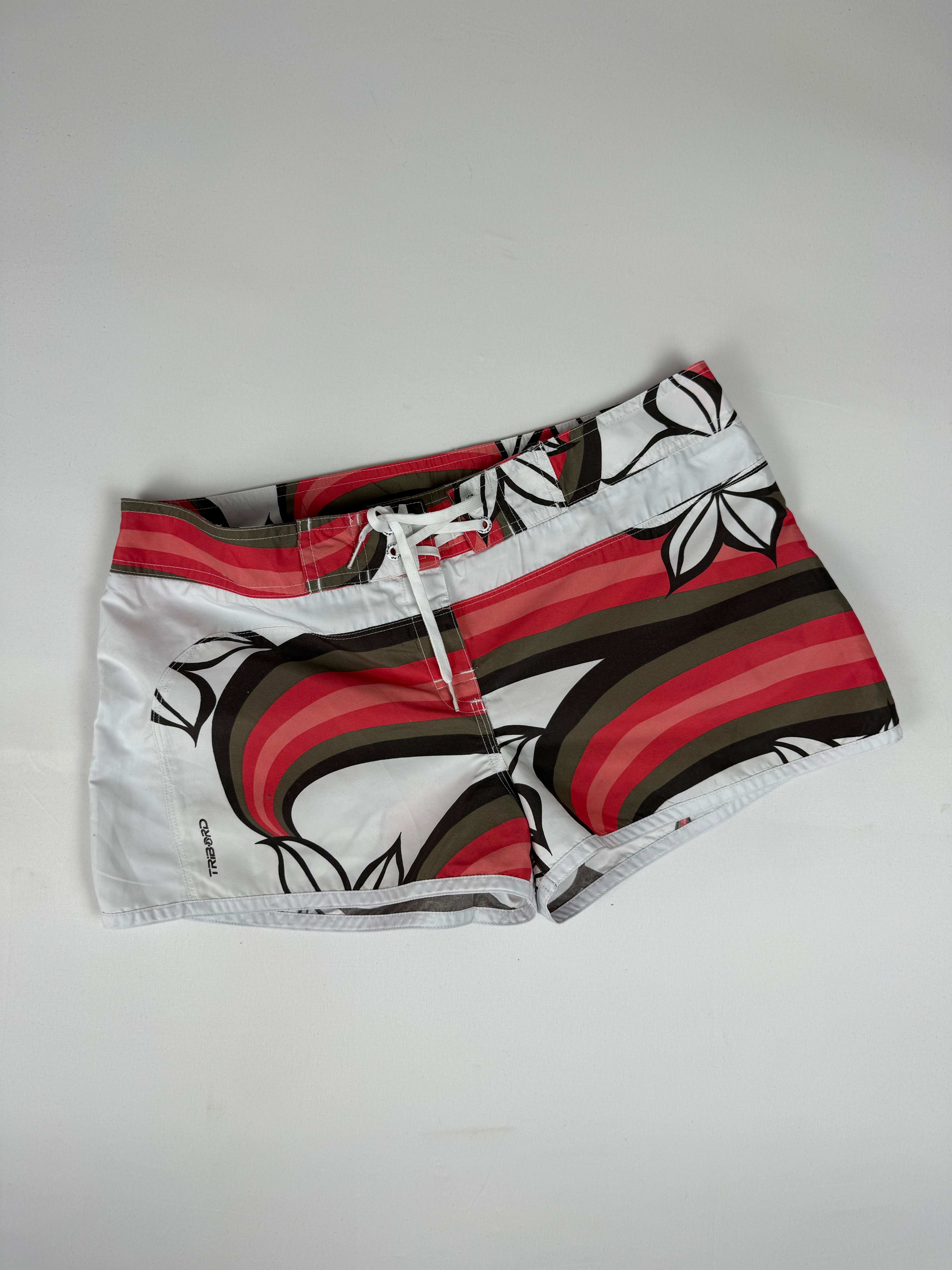 Graphic beachwear mini short (L)