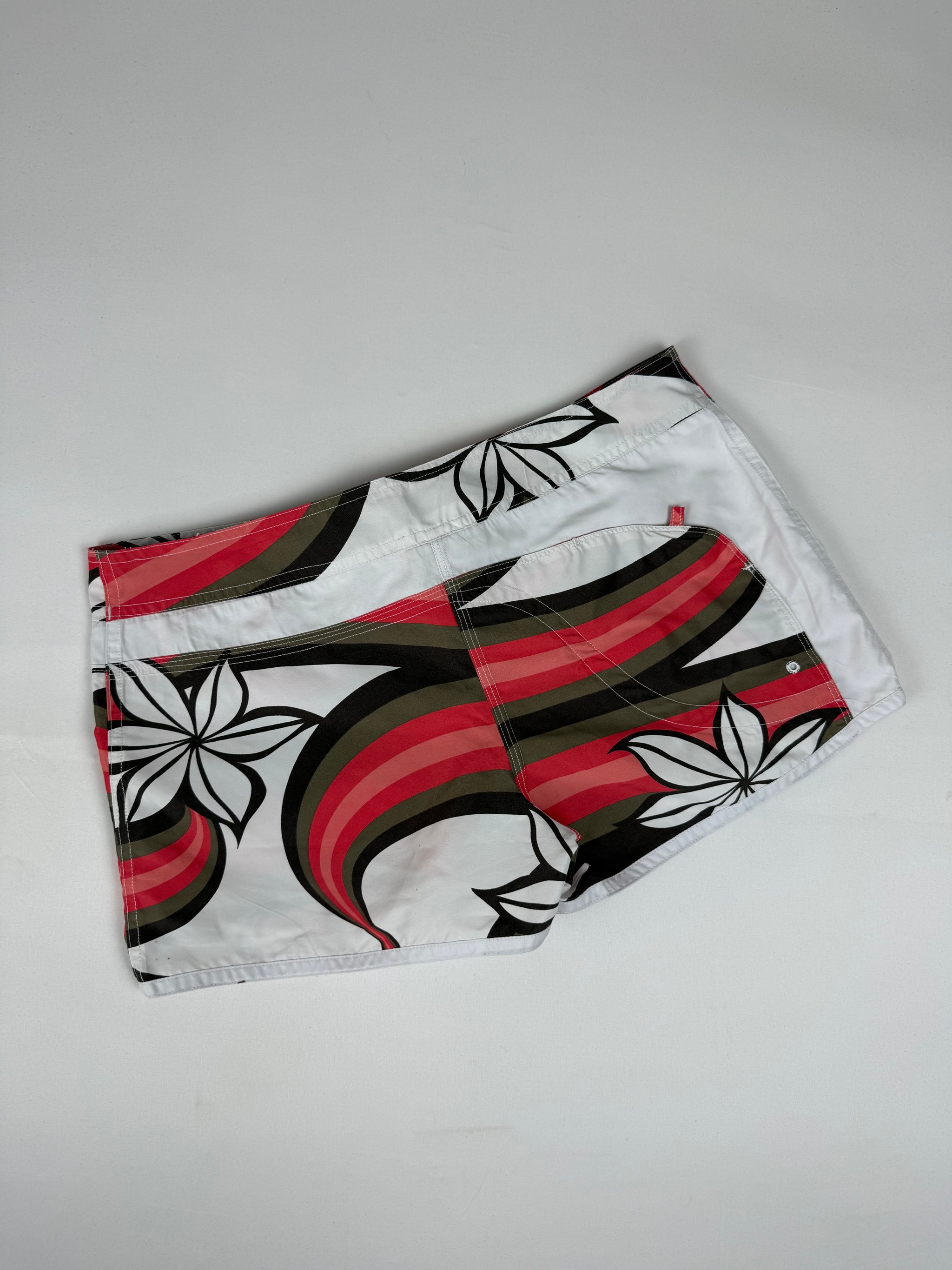 Graphic beachwear mini short (L)