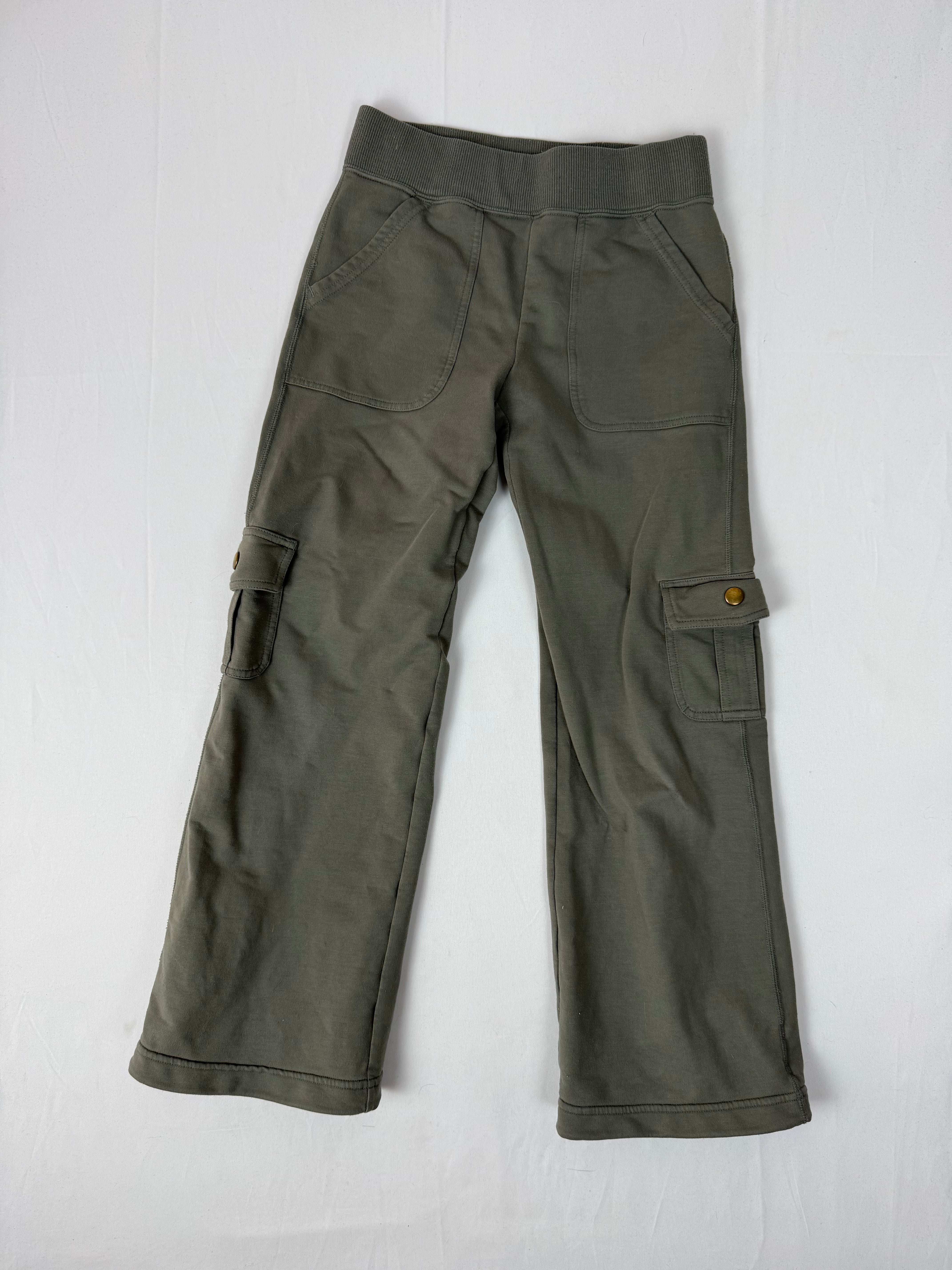 Khaki utility low rise capri pants (XXS)