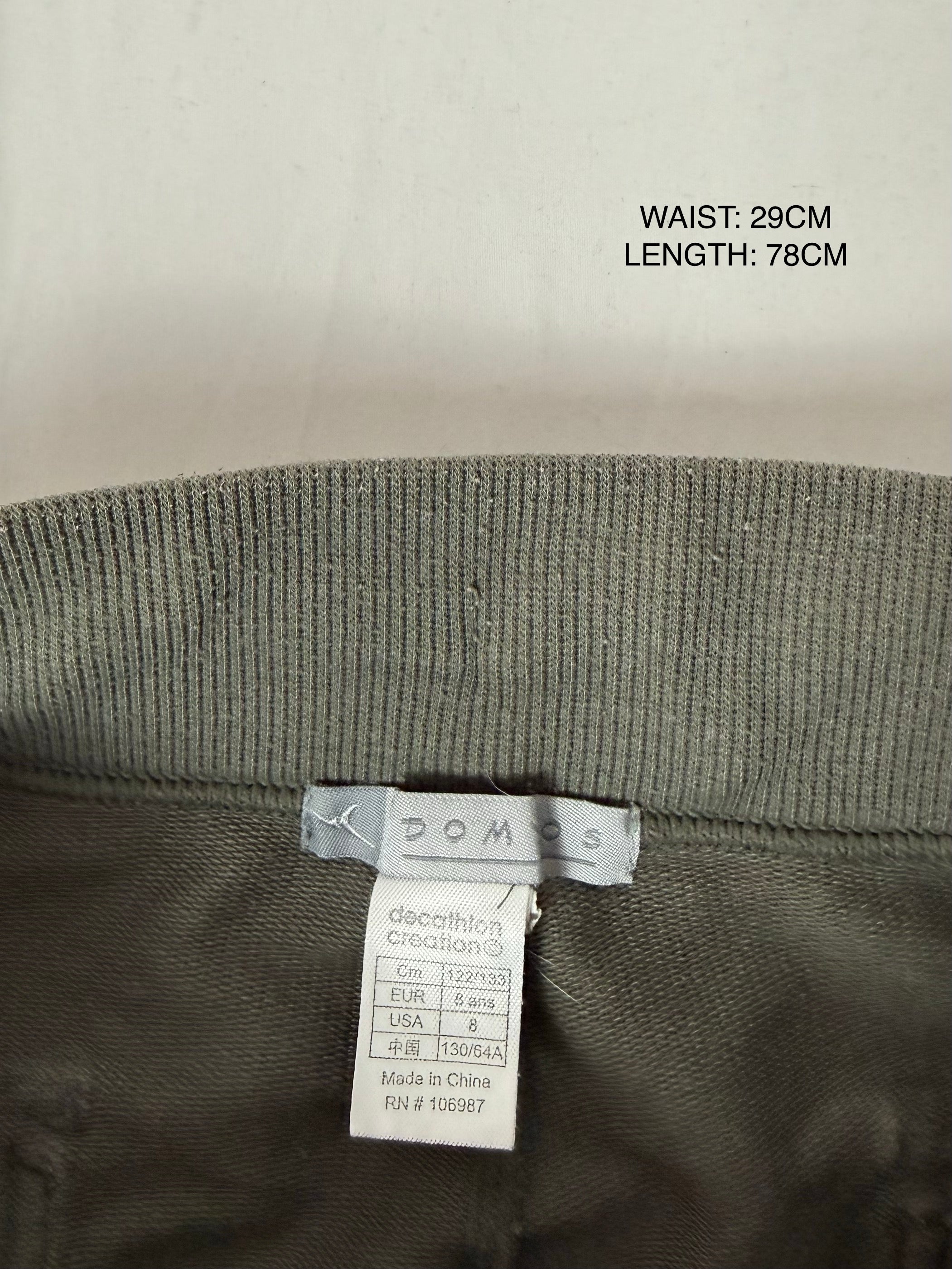 Khaki utility low rise capri pants (XXS)