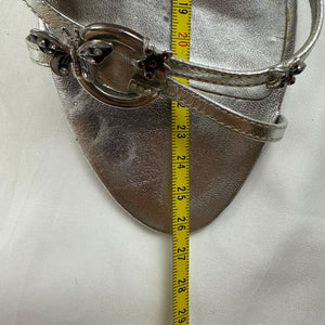 Silver butterfly charms heels (39)