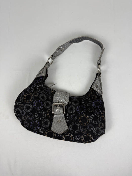 Black buckle shoulder bag (20x37 cm)