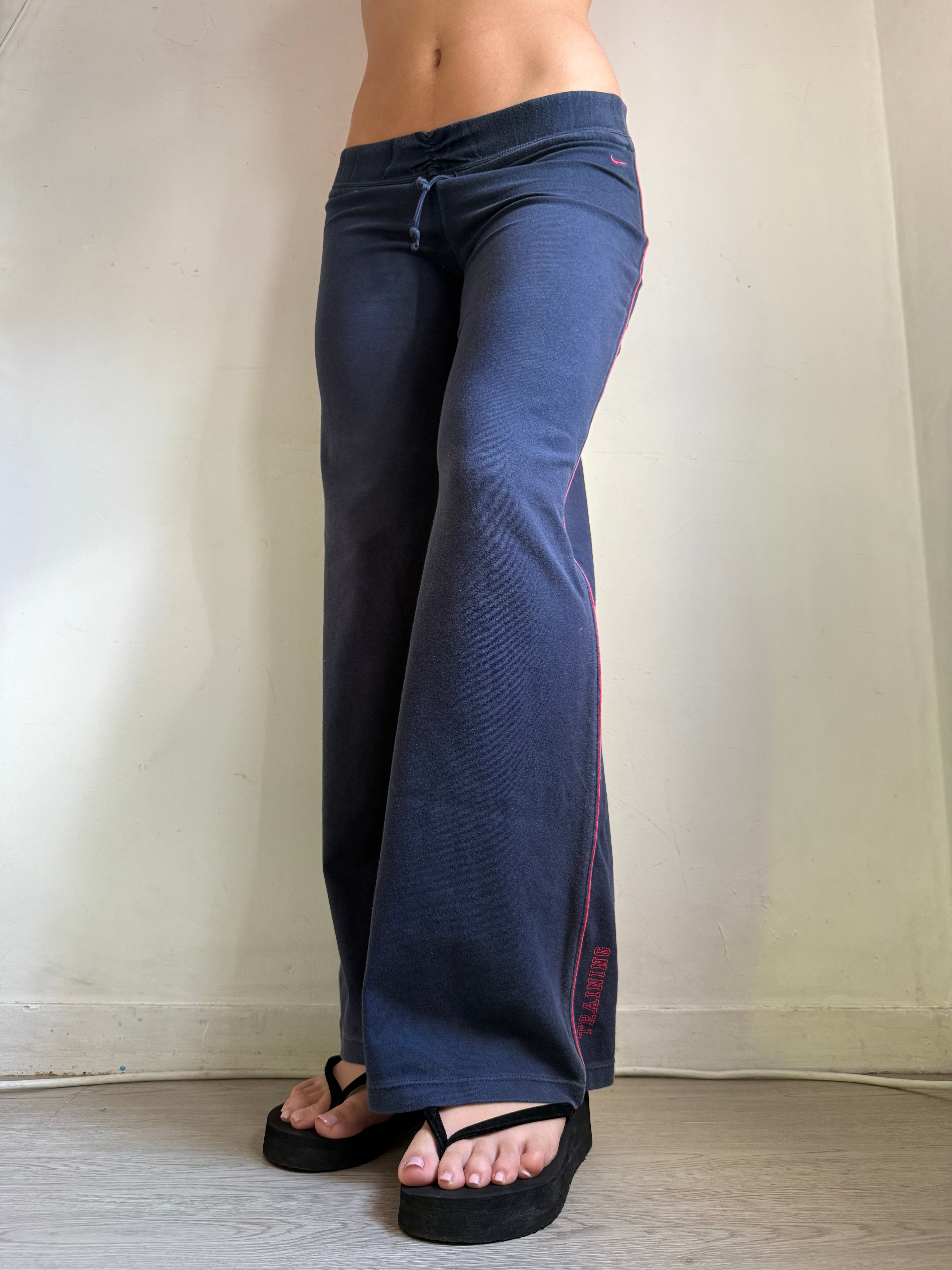 Navy cotton stretchy activewear pants (S)