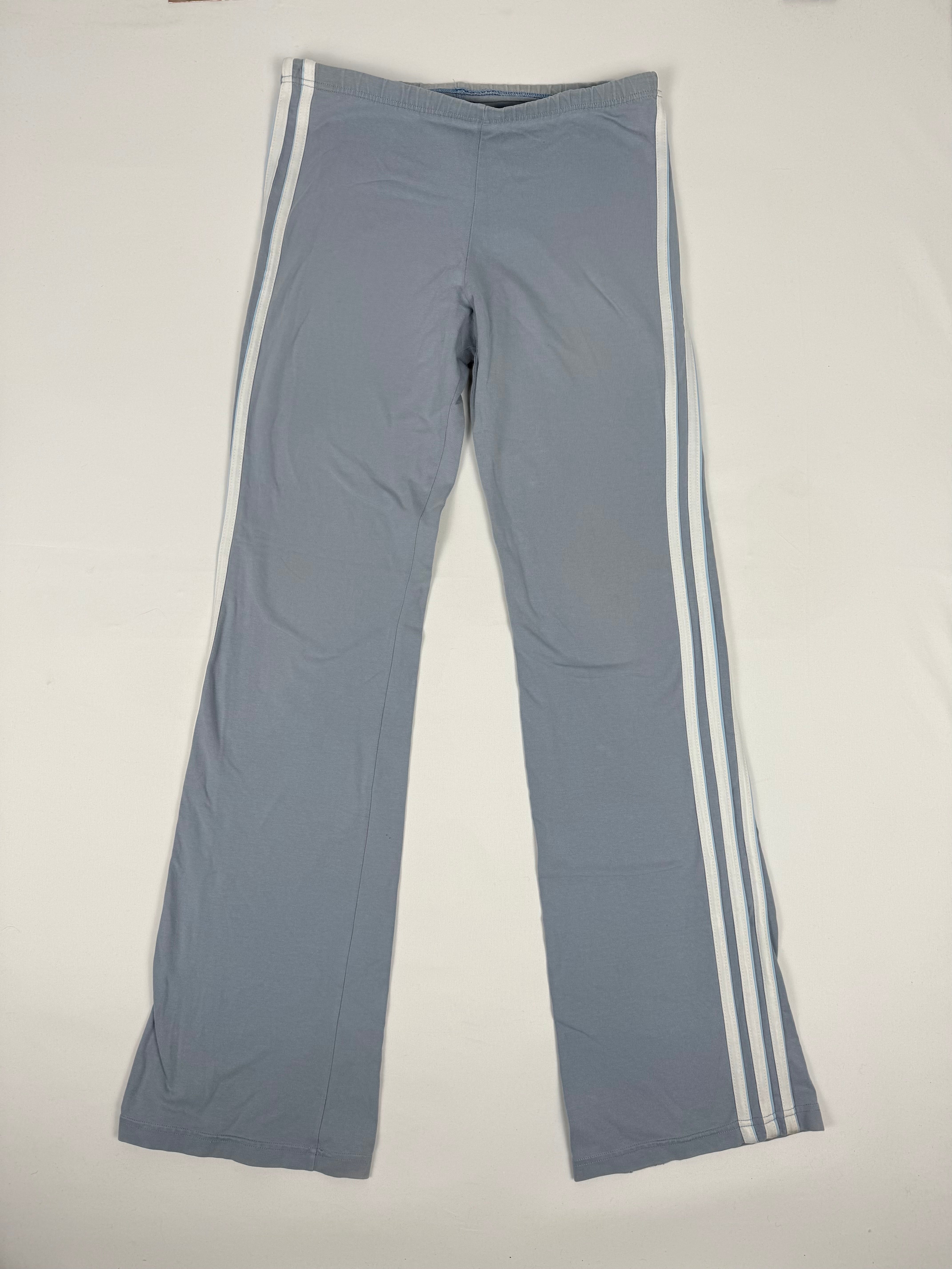 Blue low rise flare pants (S)