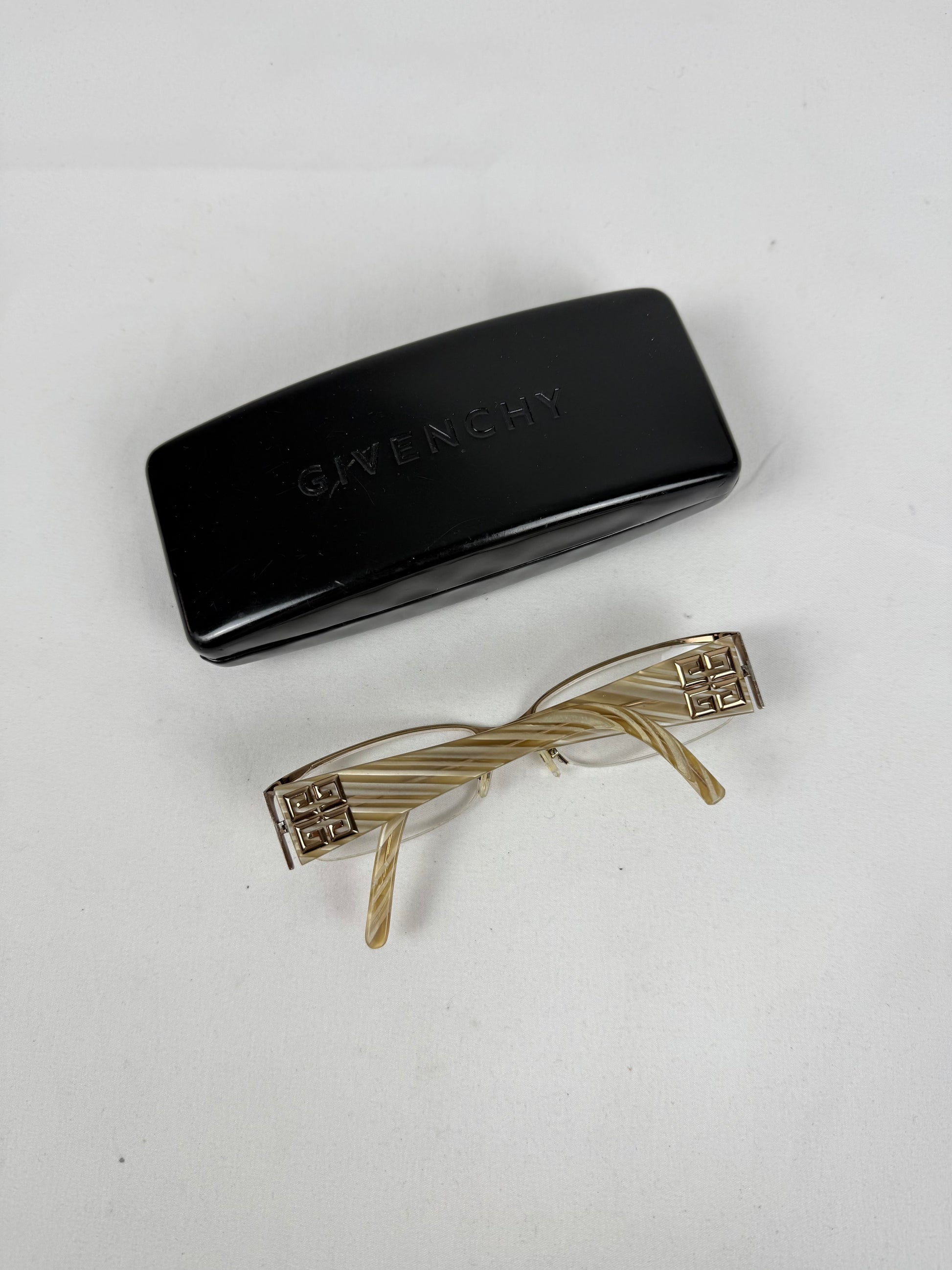 Gold office glasses with logo (with prescription)