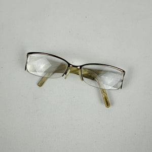 Gold office glasses with logo (with prescription)