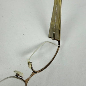 Gold office glasses with logo (with prescription)