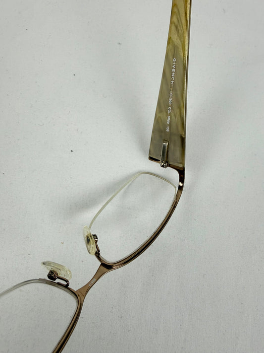 Gold office glasses with logo (with prescription)