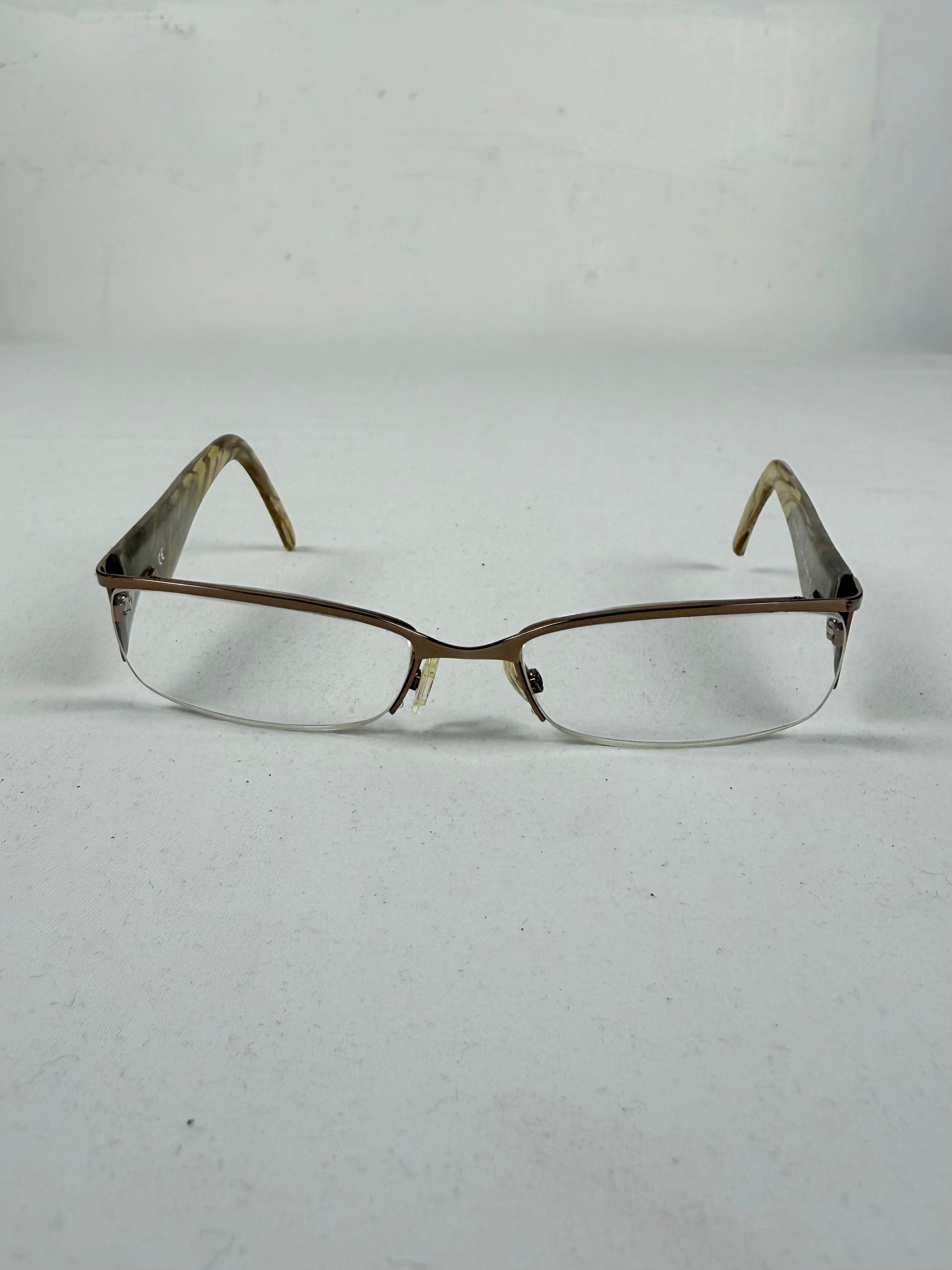 Gold office glasses with logo (with prescription)