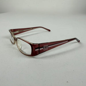Burgundy office glasses with logo (without prescription)