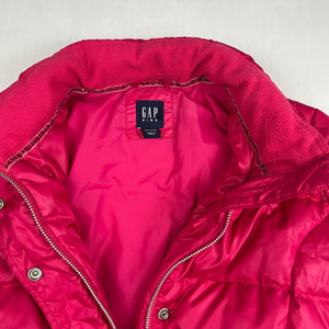 Pink y2k zip up puffer jacket (S)