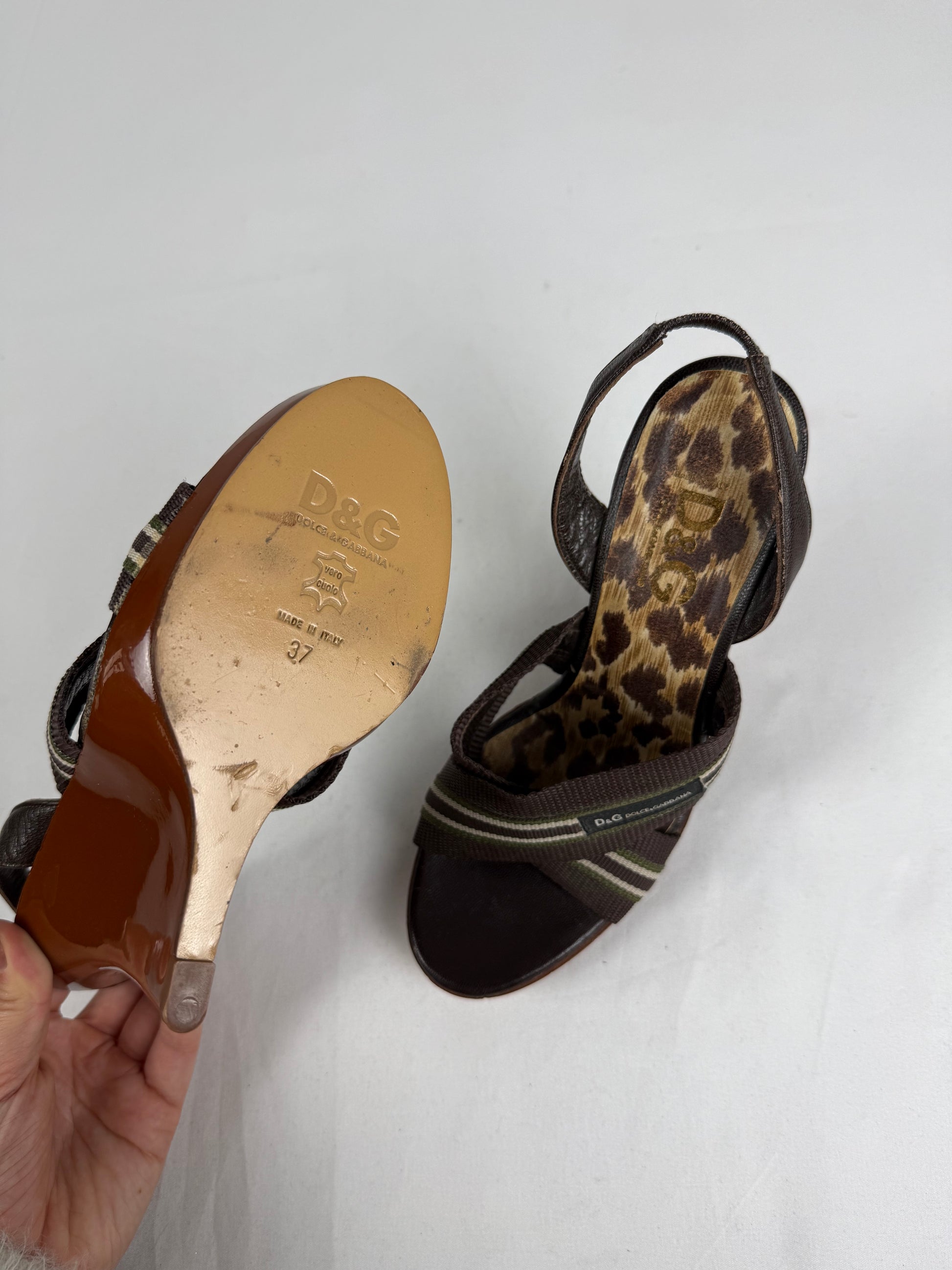 Brown wedge heels (37)