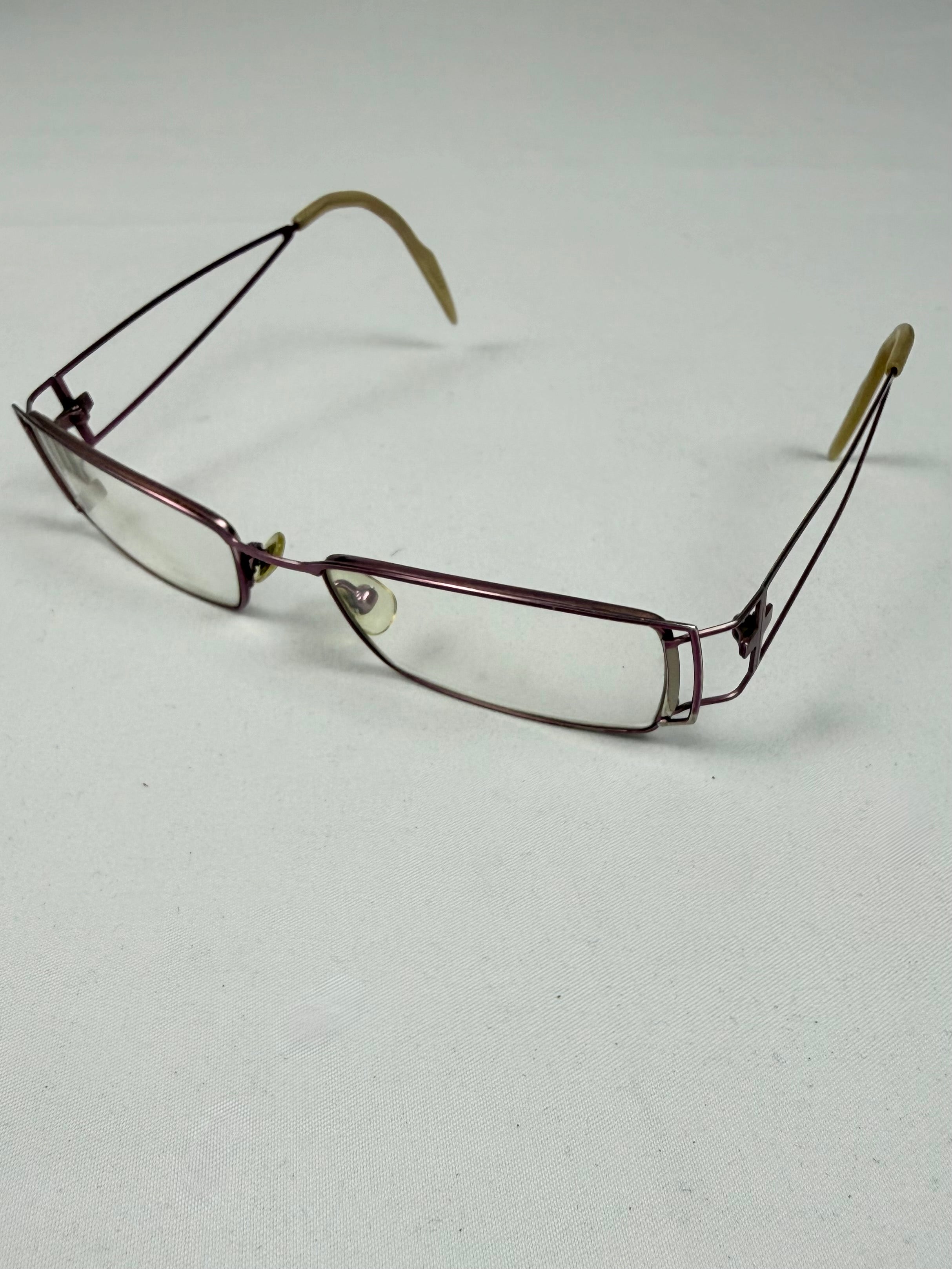 Pink metallic office glasses (with prescription)