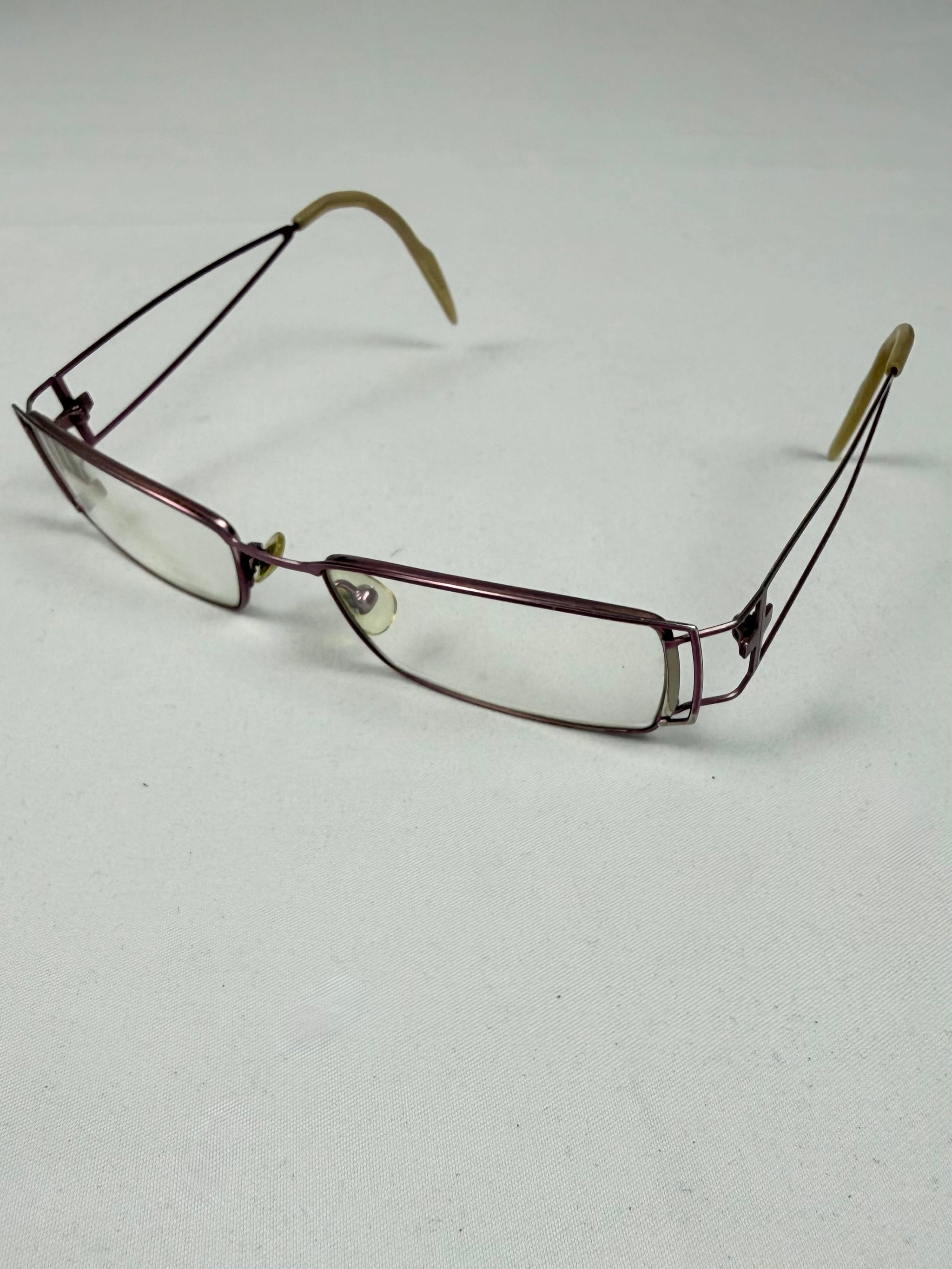 Pink metallic office glasses (with prescription)
