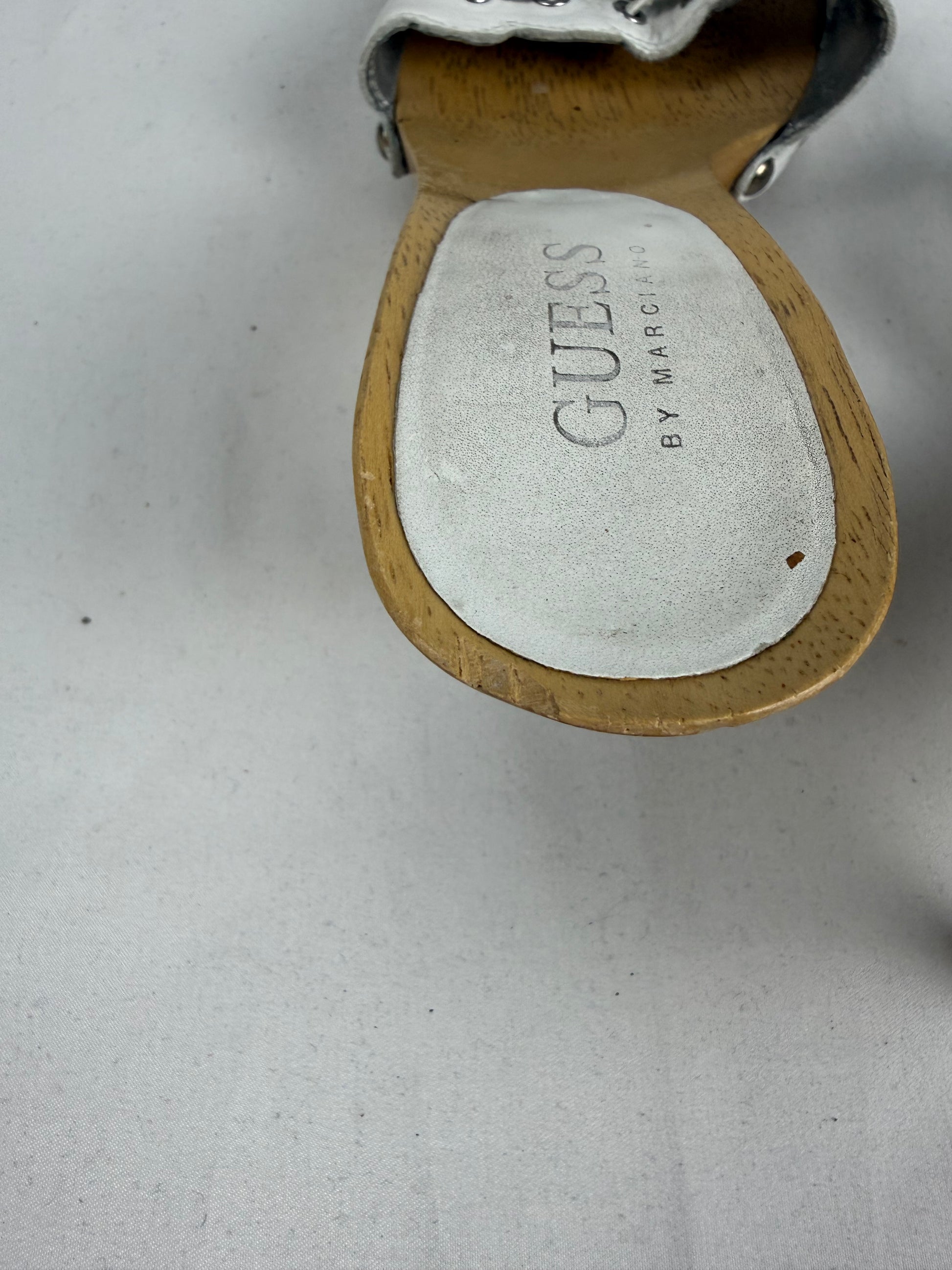 White kitten heels mules (36)