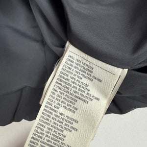 Grey tight fit duck down puffer jacket (S)