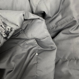 Grey tight fit duck down puffer jacket (S)