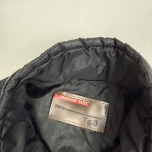 Black bi fabric puffer jumper jacket (M/L)