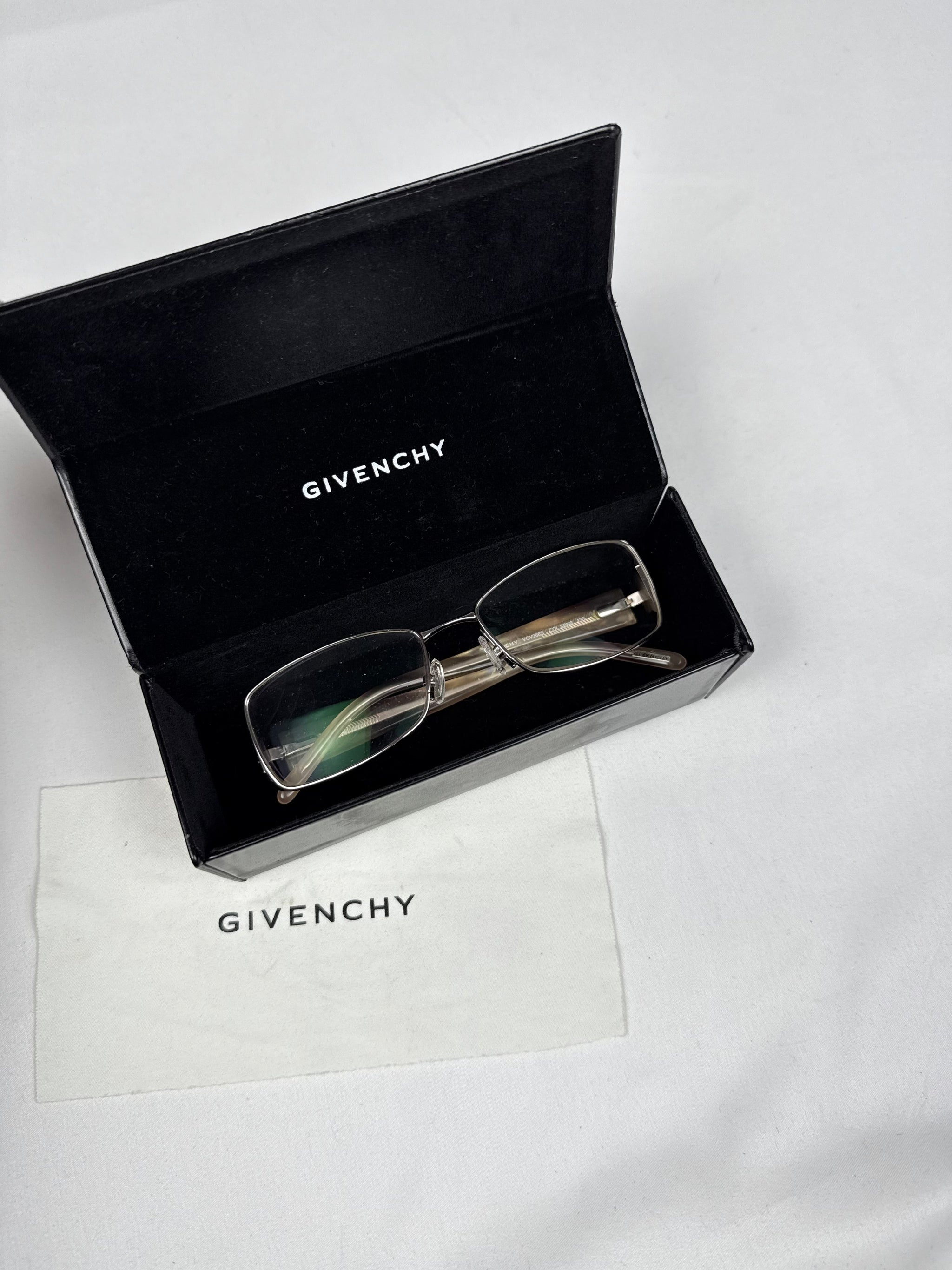 Gold office glasses rhinestones logo (with prescription)