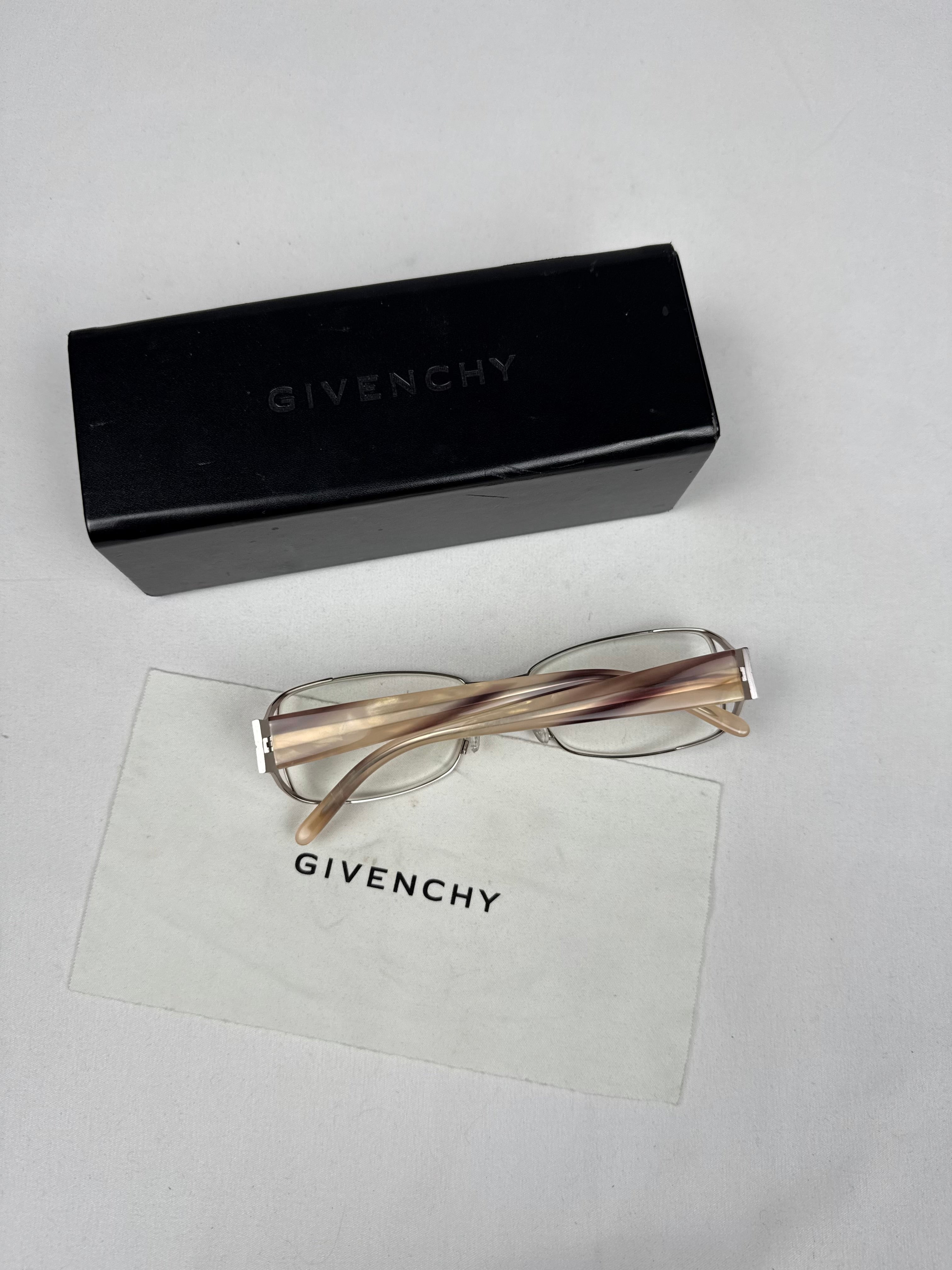 Gold office glasses rhinestones logo (with prescription)