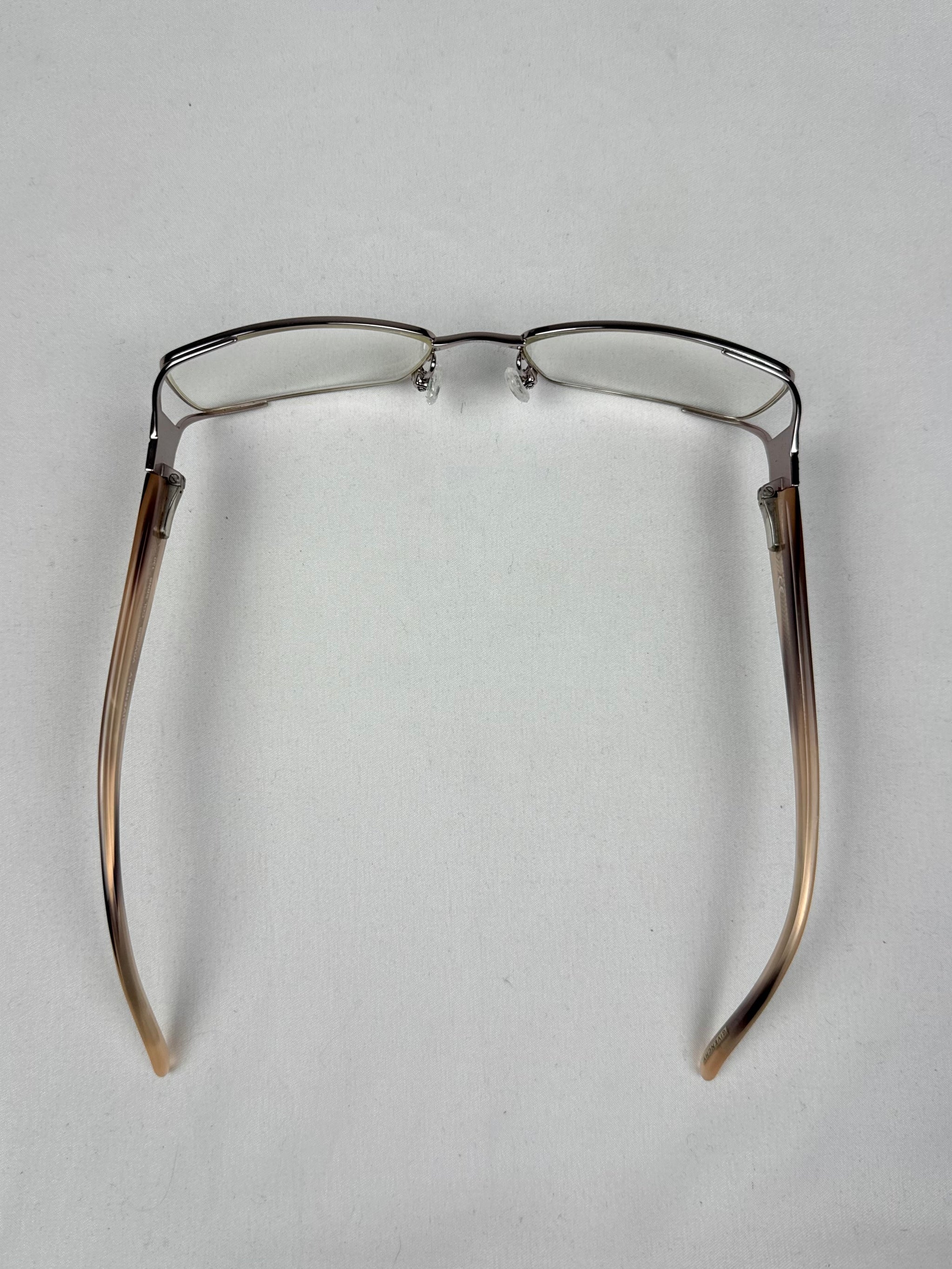 Gold office glasses rhinestones logo (with prescription)