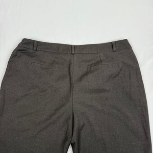 Brown low rise office flare baggy pants (XXL)